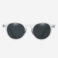 Круглые мужские солнцезащитные очки из ацетата классического дизайна